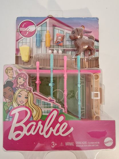 Barbie Mini Game Night Foosball Table Playset & Accessories