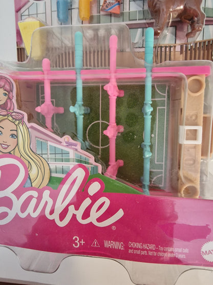 Barbie Mini Game Night Foosball Table Playset & Accessories