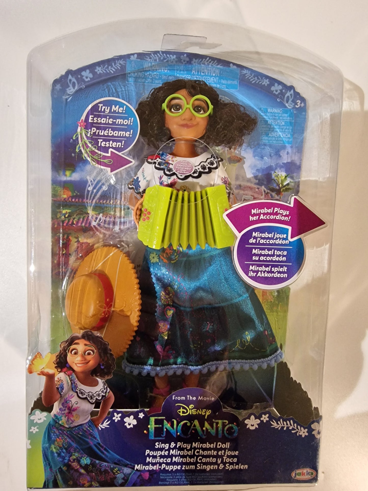 Disney Encanto Sing & Play Mirabel Doll - Jakks Pacific Singing Mirabel Demo Batteries Flat