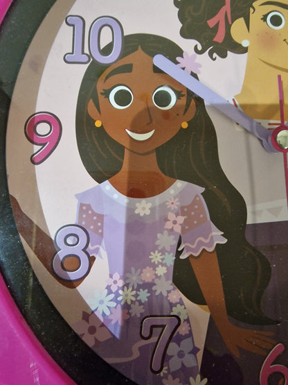 Disney Encanto Wall Clock - 10" Madrigal Sisters (Mirabel, Isabela, Luisa) - New in Box
