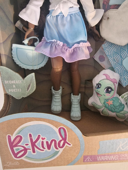 B-Kind Koral Eco-Friendly Doll & DIY Accessories - New in Box