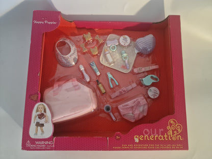 Our Generation Happy Puppies Playset - Pet Care Accessories for 18" Dolls