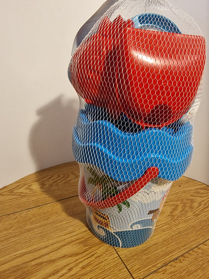 Androni Giocattoli Pirate Beach Bucket Set with Watering Can - 7 Pieces