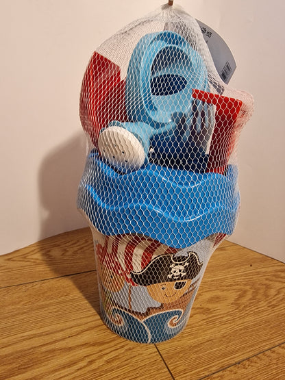 Androni Giocattoli Pirate Beach Bucket Set with Watering Can - 7 Pieces