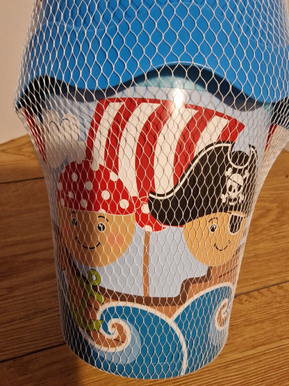 Androni Giocattoli Pirate Beach Bucket Set with Watering Can - 7 Pieces