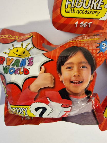 Ryan’s World Series 10 Mystery Action Figures - Bundle of 3 Blind Bags