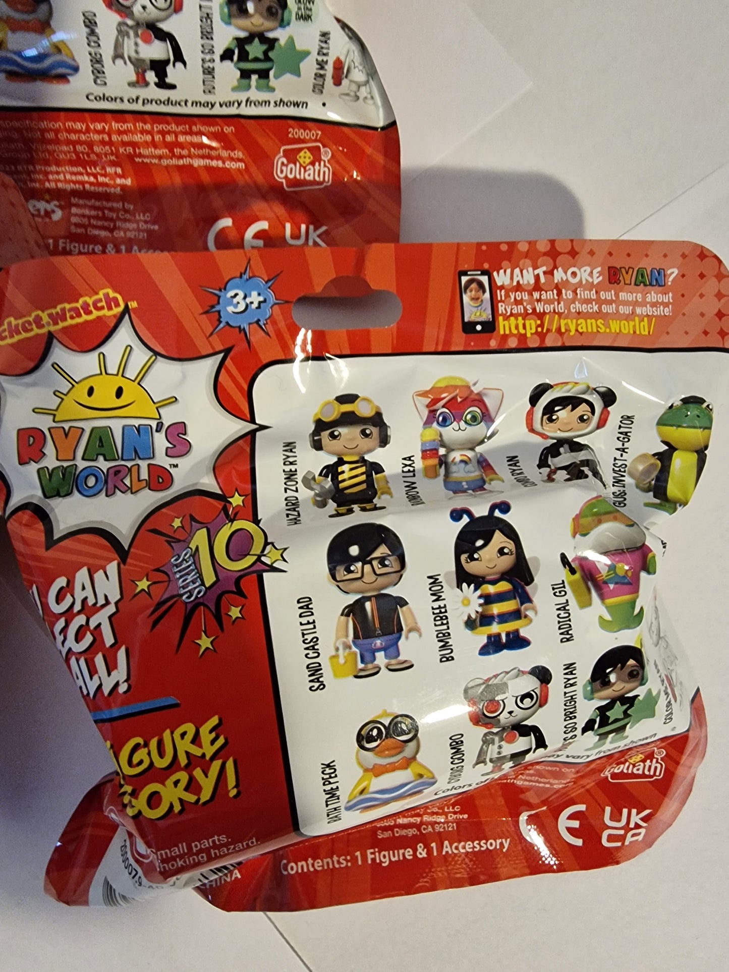 Ryan’s World Series 10 Mystery Action Figures - Bundle of 3 Blind Bags