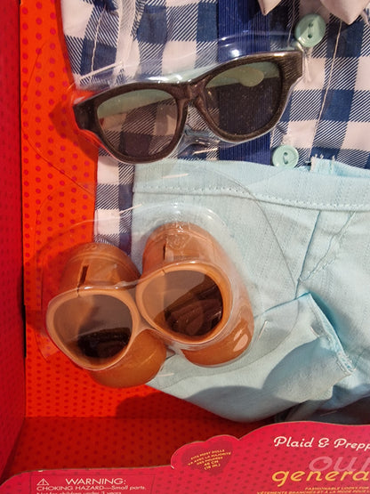 Our Generation Plaid & Preppy Boy Doll Outfit – 18 inch Doll Clothes