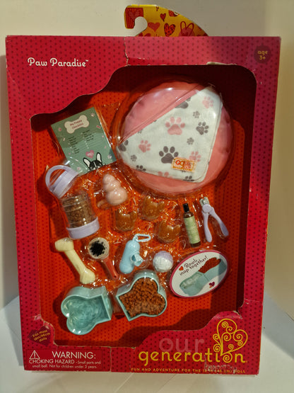 Our Generation: Paw Paradise Pet Care Accessory Set