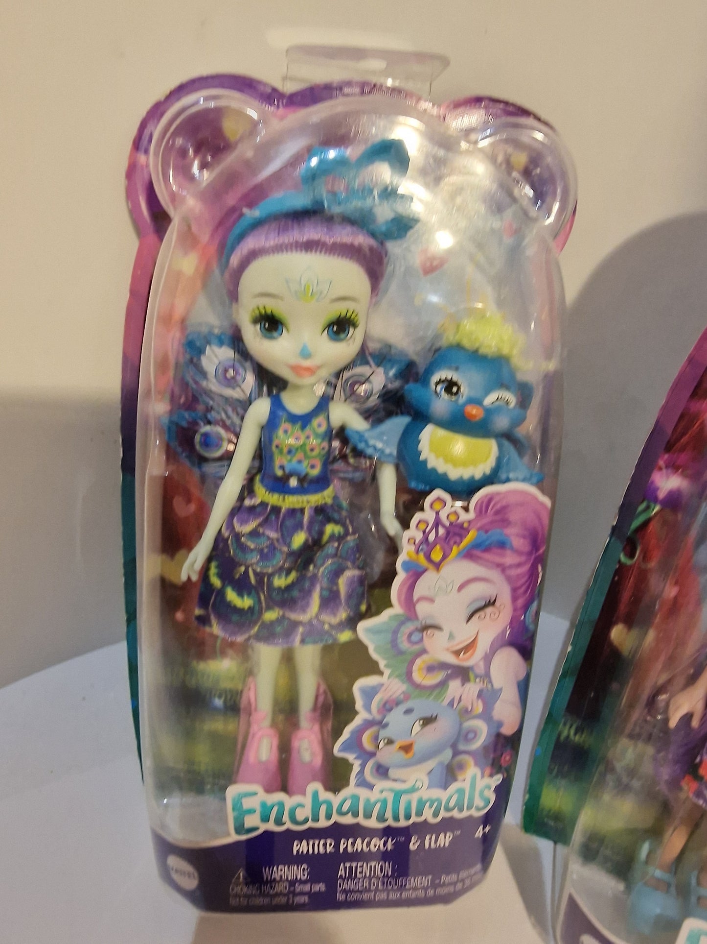 Enchantimals Doll Set: Danessa Deer & Patter Peacock (New in Box)