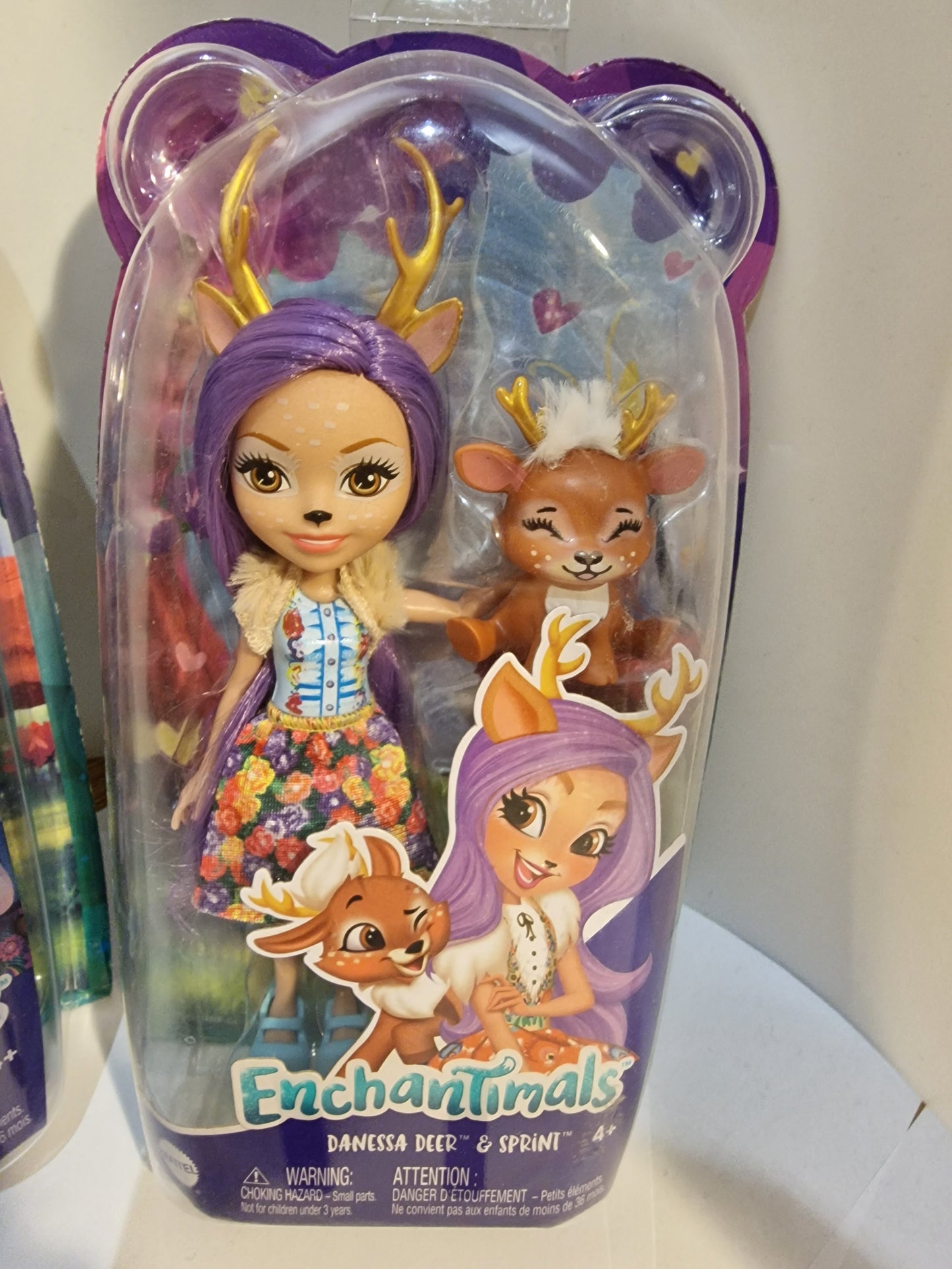 Enchantimals Doll Set: Danessa Deer & Patter Peacock (New in Box)