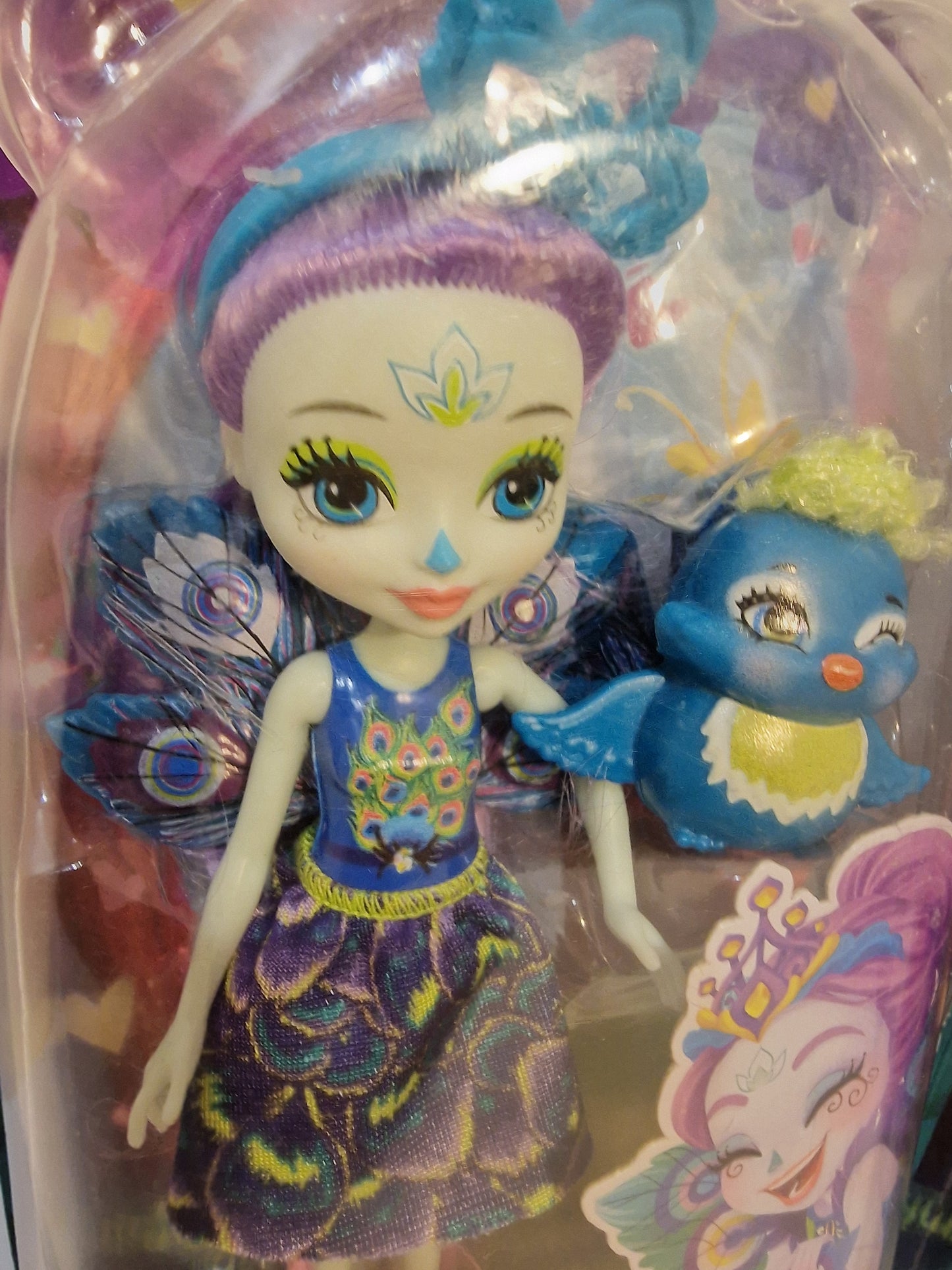 Enchantimals Doll Set: Danessa Deer & Patter Peacock (New in Box)