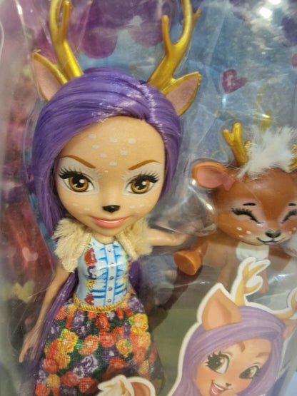 Enchantimals Doll Set: Danessa Deer & Patter Peacock (New in Box)