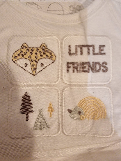 Lilsoft Baby 10-Piece "New Journey" Newborn Gift Set – Little Friends (White/Gold)