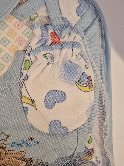 The Boss Baby" 10-Piece Luxury Newborn Essentials Gift Set – Blue & White