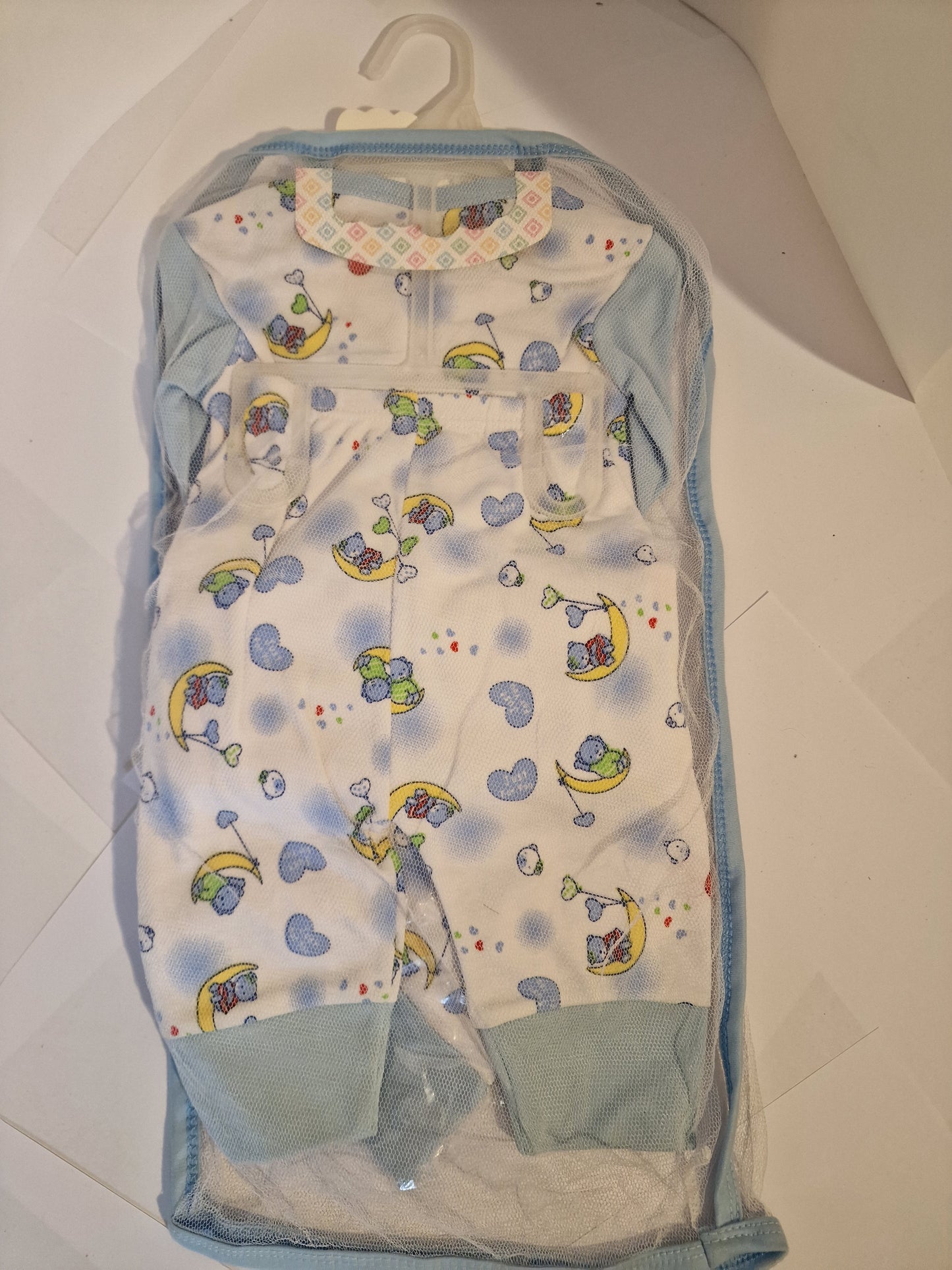 The Boss Baby" 10-Piece Luxury Newborn Essentials Gift Set – Blue & White