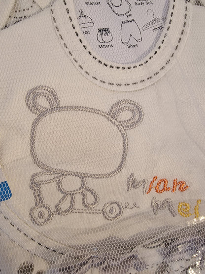 Juniors Premium 10-Piece Newborn Baby Gift Set – Neutral Bear Collection