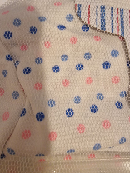 Juniors 10-Piece Essential Newborn Baby Gift Set - Blue & Pink Polka Dot