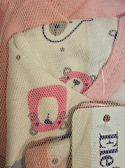 Elegant Kids by Lilsoft Baby Girl 10-Piece Starter Clothing Set – Pink Bear Theme