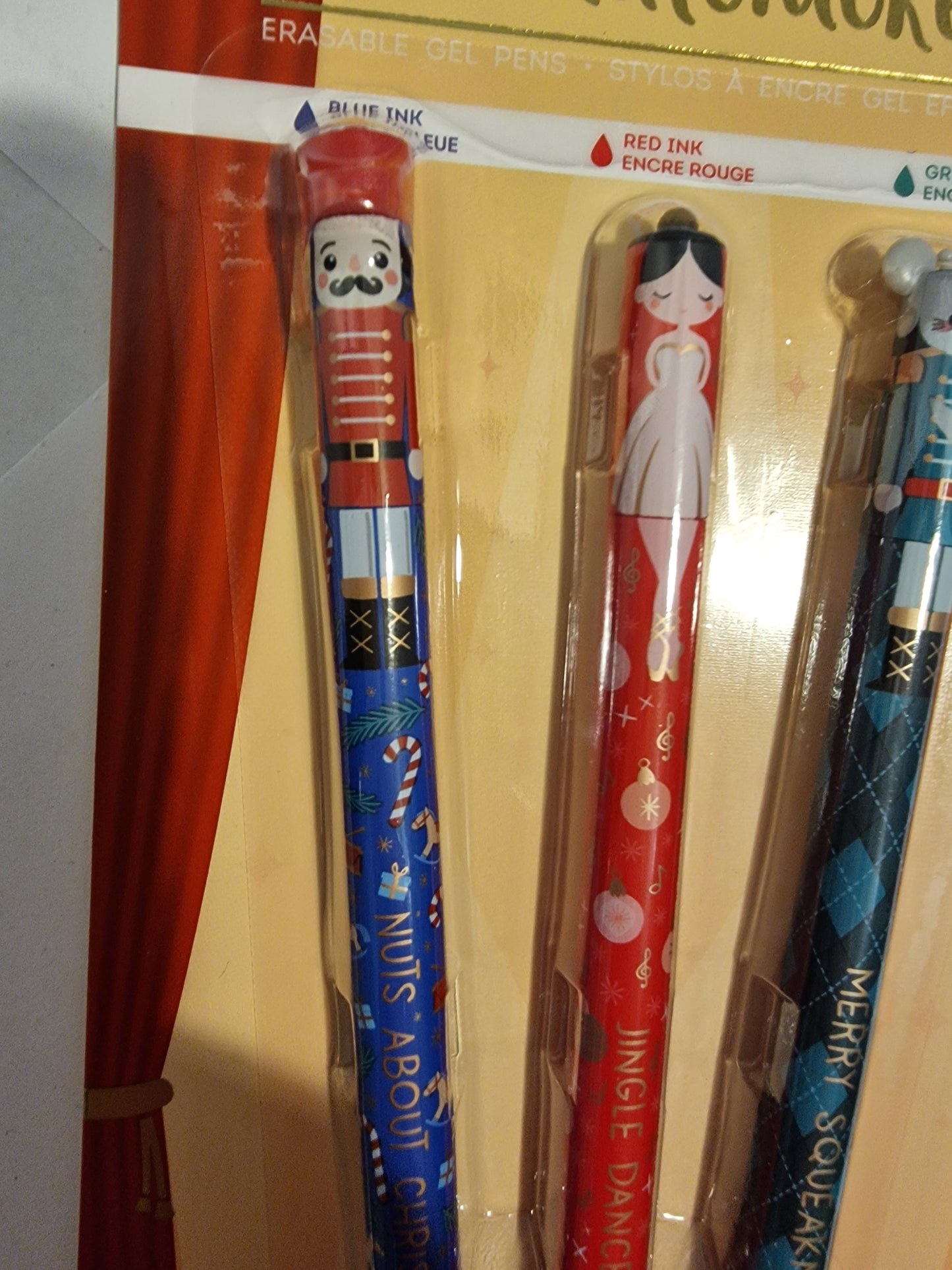 Legami Milano Erasable Gel Pens - The Nutcracker Limited Edition (Set of 3)