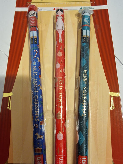 Legami Milano Erasable Gel Pens - The Nutcracker Limited Edition (Set of 3)