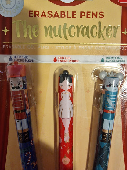 Legami Milano Erasable Gel Pens - The Nutcracker Limited Edition (Set of 3)
