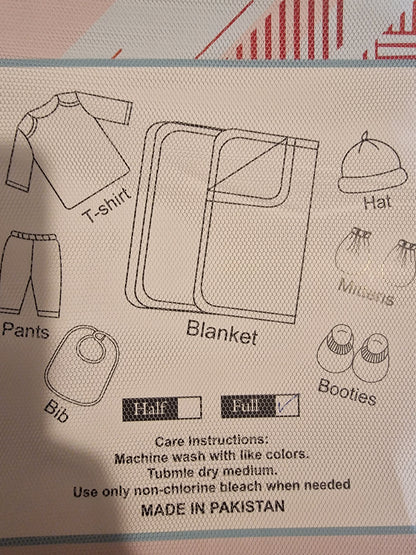 Juniors 8-Piece All-Star Sports Baby Gift Set - Newborn Essentials with Blanket