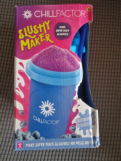 ChillFactor Slushy Maker – Blueberry Bonanza Blue (Original Packaging)