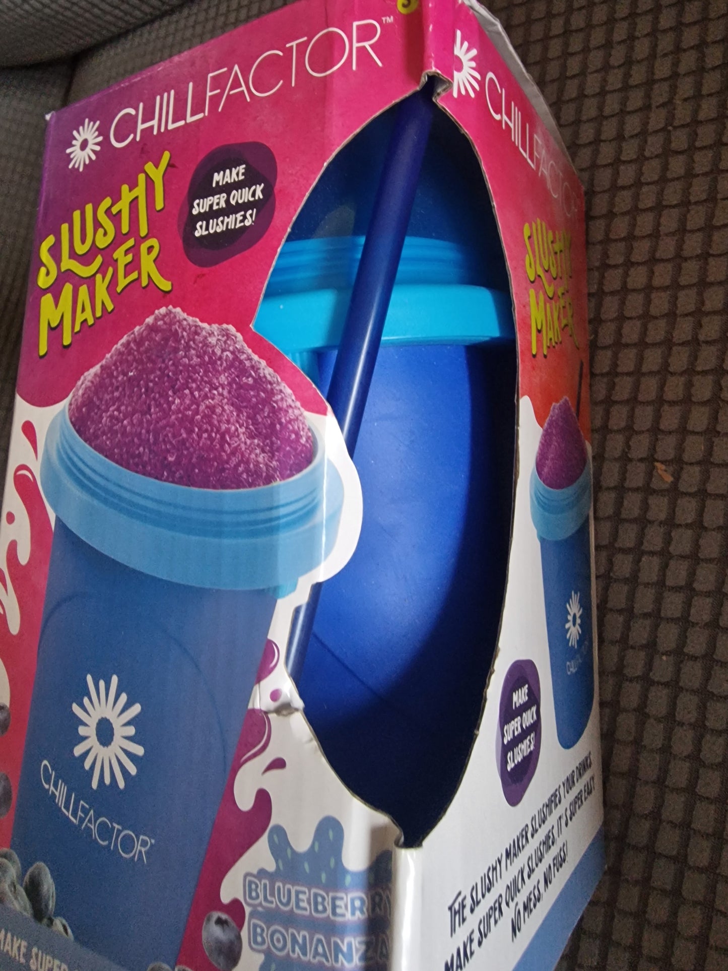 ChillFactor Slushy Maker – Blueberry Bonanza Blue (Original Packaging)