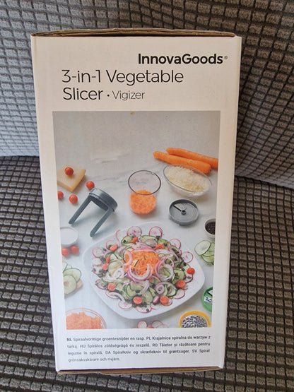 Vigizer 3-in-1 Vegetable Spiralizer & Manual Grater Kit (Innovagoods)