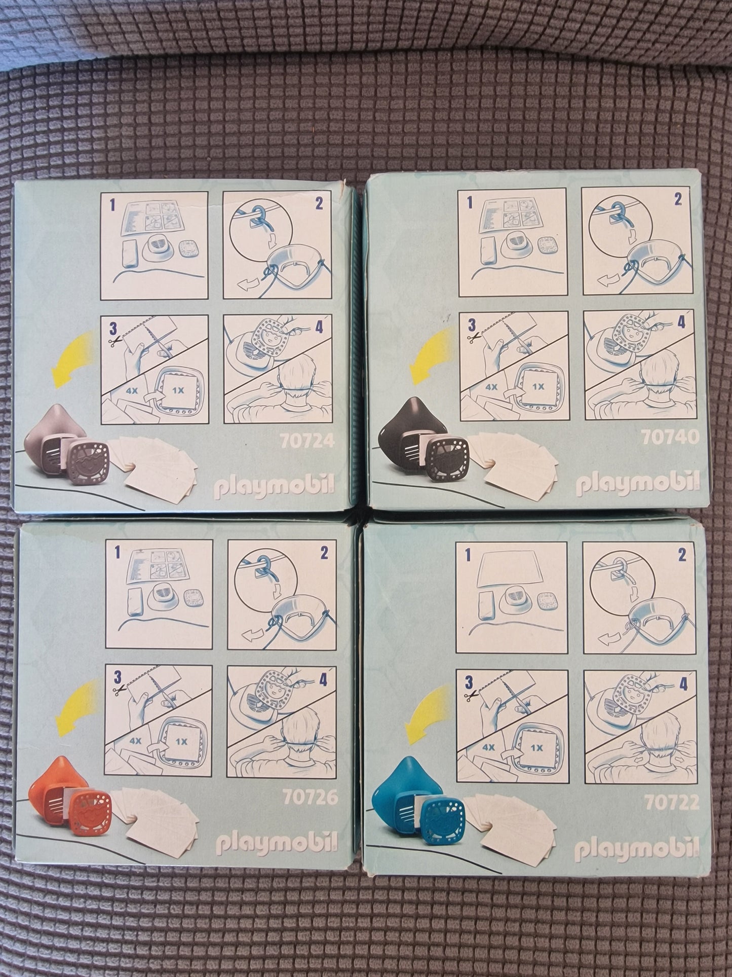 Playmobil Collector's Edition Nose-Mouth Masks - Full Set of 4