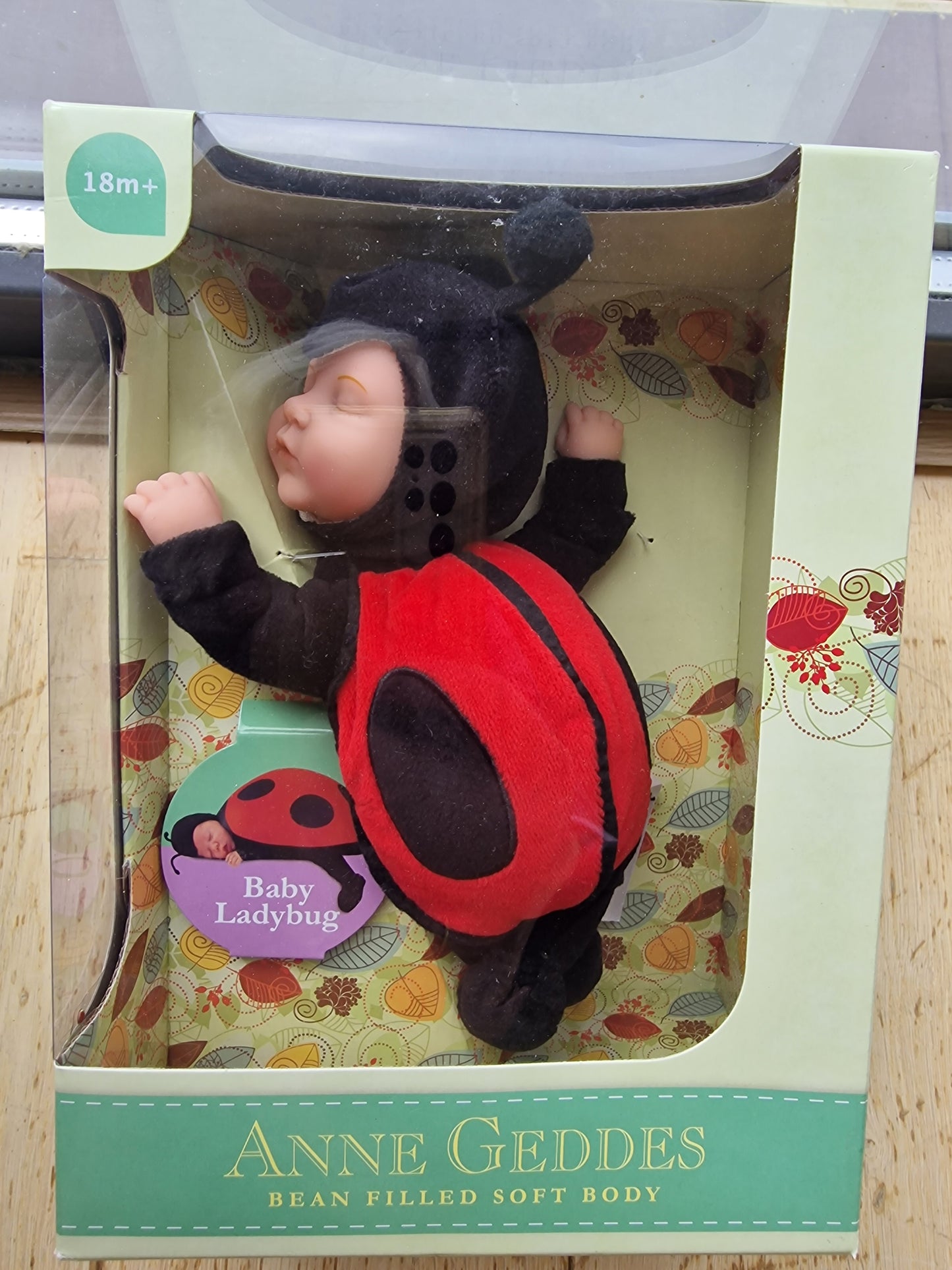 Anne Geddes "Baby Ladybug" Collector Plush Doll - Brand New in Box (9")