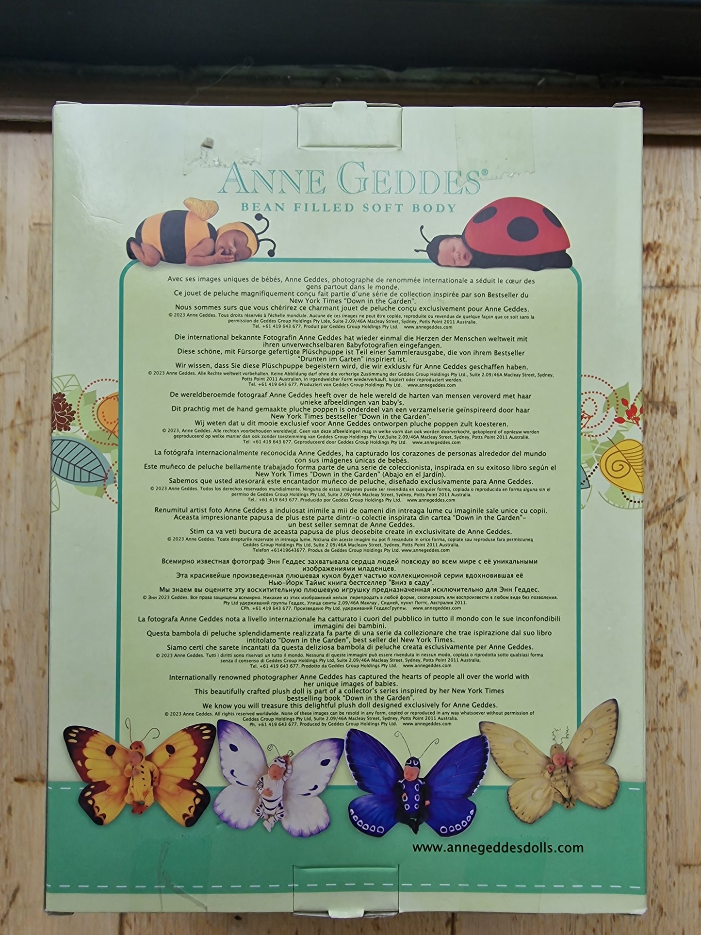 Anne Geddes "Baby Ladybug" Collector Plush Doll - Brand New in Box (9")