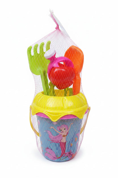 Kids 6-Piece Mermaid Beach Toy Set - Bucket, Spade & Watering Can