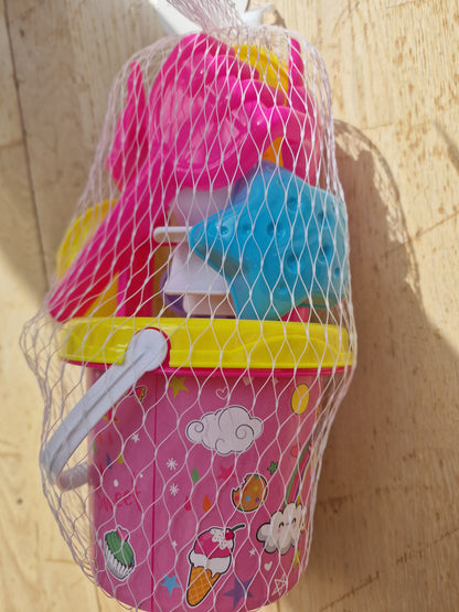 Stay Magical Unicorn Beach Toy Set - 6 Piece Sand Play Bucket Kit