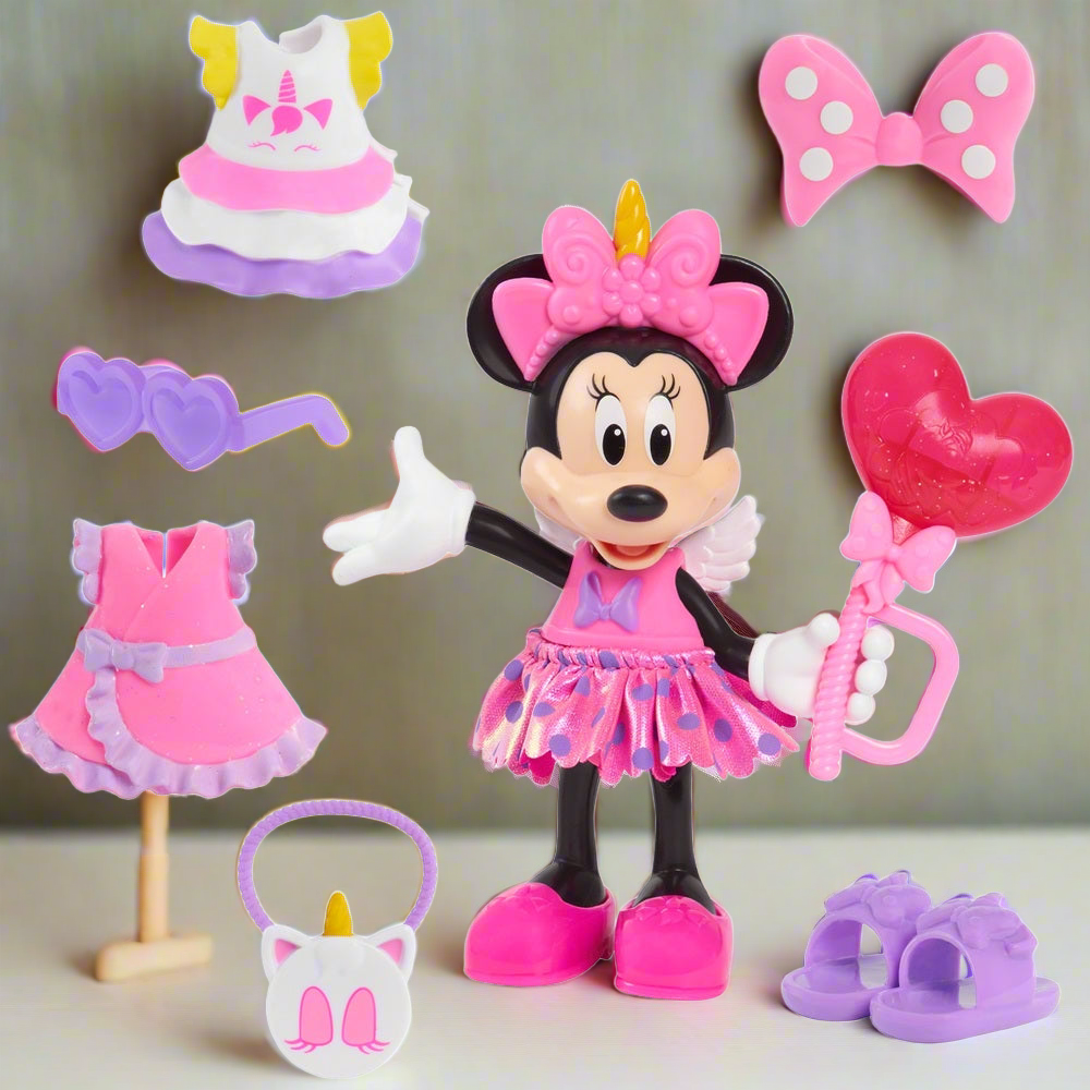 Disney Junior Minnie Mouse Fabulous Fashion Doll with Case