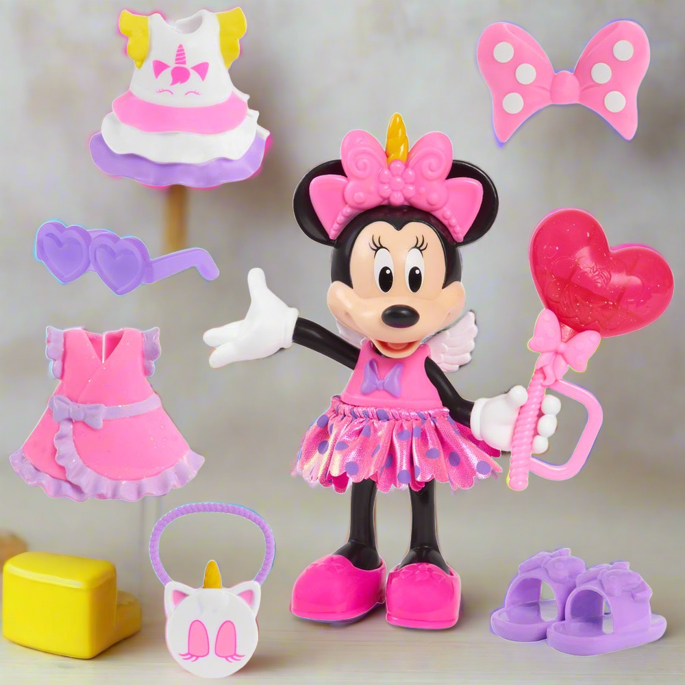 Disney Junior Minnie Mouse Fabulous Fashion Doll with Case