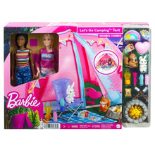 Load image into Gallery viewer, Barbie Let&#39;s Go Camping Tent Playset and 2 Dolls