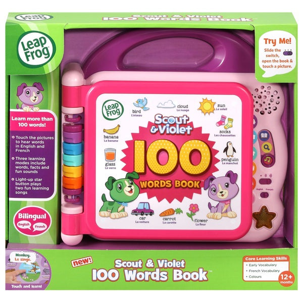 LeapFrog 100 Words Pink Book - Scout and Violet