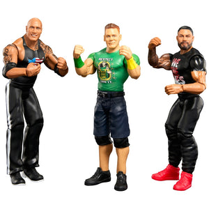 WWE Main Event Superstars Basic 3 Pack - Roman Reigns, John Cena & The Rock