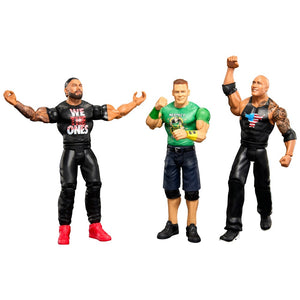 WWE Main Event Superstars Basic 3 Pack - Roman Reigns, John Cena & The Rock