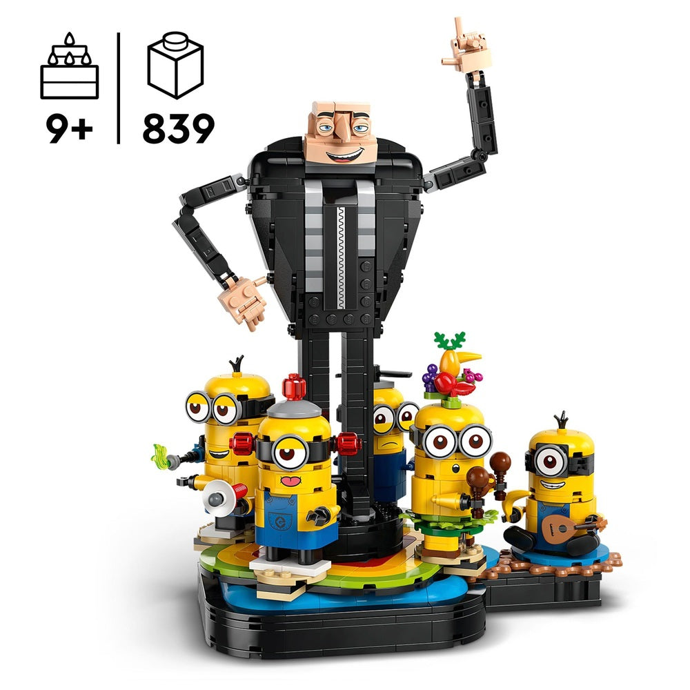 LEGO Despicable Me 75582 Brick-Built Gru and Minions Toy Set