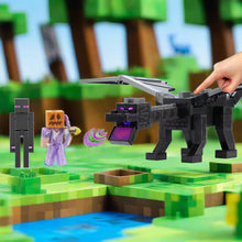 Načíst obrázek do prohlížeče Galerie, Minecraft 15th Anniversary Ender Dragon with Steve and Enderman figures