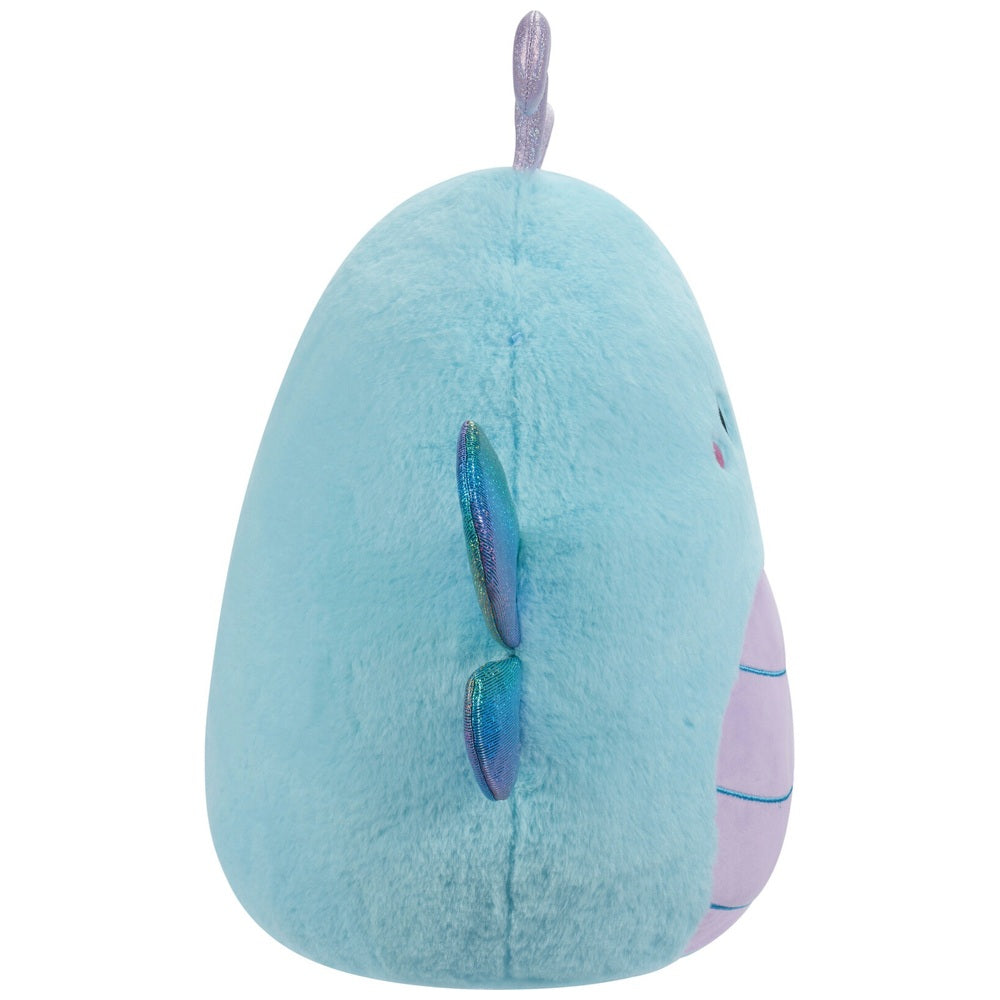 Original Squishmallows Fuzz-A-Mallows 40cm Heather the Teal Dragonfly Soft Toy