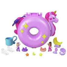 Load image into Gallery viewer, Polly Pocket Sparkle Cove Adventure Unicorn Floatie Compact Playset