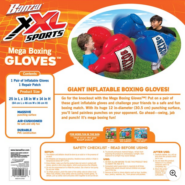 Banzai Mega Inflatable Boxing Gloves