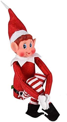 Christmas Naughty  Elf Vinyl Faced Elves Behaving Badly Doll