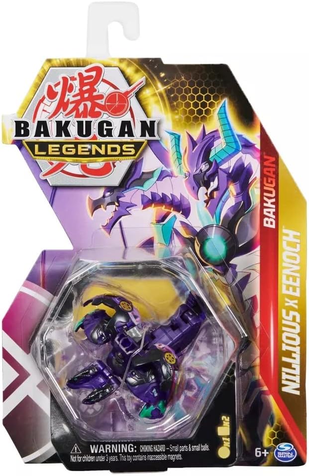 Bakugan Legends  Elemental Rare Nillious x Eenoch 2-inch Core Collectible Cards Playset