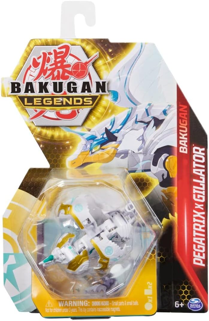 Bakugan Legends 2023 Pegatrix x Gillator 2-inch Core Collectible Figure and Trading Cards Playset