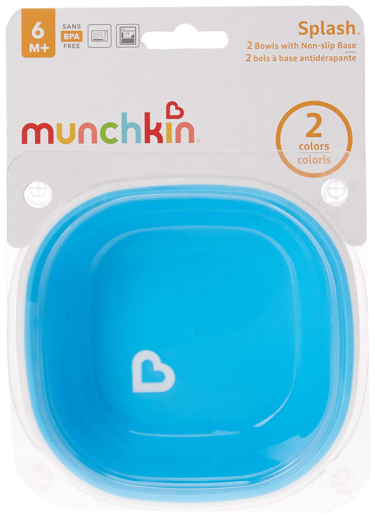 Munchkin Splash Bowls With Non Slip Base  (2 Pack 1 Blue 1 Green)
